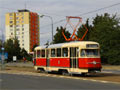 Historická tramvaj T2 č. 133 ve SKvrňanech 12. 9. 2009
