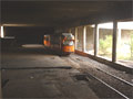 tramvaj Duewag v podzemní smyčce linky Iztok č. 22. 29. 7. 2004