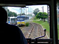 Křižování vozů FVV ve výhybně v zastávce Vadaspark
23. 7. 2008