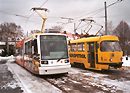 Astra 201 a T3 261 na konečné Litvínov Citadela 29. 12. 2001