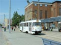  Tramvaj T3SUCS ped budovou hlavnho ndra 18. 5. 2003