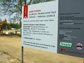 Stavba tramvajové trati směr Nové Sady 1. 5. 2013
