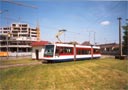 Astra . 203 na pvodn konen Fibichova - v pozad panuje il stavebn ruch - 14 5. 2001
