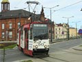 Konstal 805Na v centru msta Elblag 1. 9. 2014