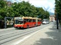 Innsbruck - společná zastávka pro tramvaj i trolejbus 29. 8. 2002