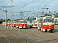 Odstavené nepoužívané vozy T3 ve vozovnì Altchemnitz 13. 7. 2002