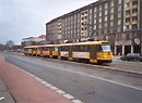 Typick dransk troje - Tramvaj T4 + motorov vlek (T4 bez stanovit idie) + bezmotorov vlek 8. 12. 2001