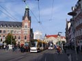 P�� z�na s tramvajov�m provozem v centru Erfurtu - 24. 10. 2015