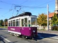 Historický cvièný vùz è. 158 z roku 1926 v konvoji tramvají pøi oslavách 125 let tramvají v Halle 14. 10. 2007