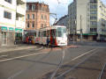 Tlnkov tramvaj N8S se stednm nzkopodlanm lnkem pi nehod 2. 11. 2002