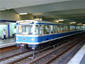 Mnichovsk souprava metra v Norimberku ve stanici Stadtgrenze 28. 7. 2007