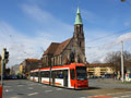 GT8N projd kolem Peterskirche 3. 4. 2010