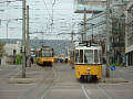 Stadtbahn na rozchodu 1435mm a Strassenbahn na rozchodu 1000mmm na Berliner Platz