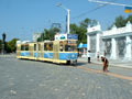 Výletní tramvaj KT4SU na Divadelním náměstí 22. 8. 2003