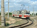 Vůz KT4 č. 45 na konečné Sputnik II. - Jevpatorija 22. 8. 2003