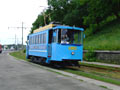 Historický vůz poblíž mostu Metro - Kyjev 4. 6. 2007