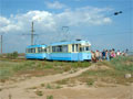 Moločnoe - souprava vozů Gotha na konečné Pláž - 22. 8. 2003