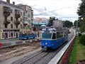 Prjezd po staviniti po provizorn jednokolejce 19. 7. 2016