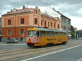 Pracovní vůz č. 100 na Klatovské třídě 26. 7. 2005