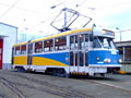 Vůz T2 č. 133 ve vozovně Slovany 
13. 1. 2007