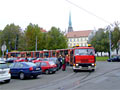 Odtah pokřtěné tramvaje č. 293 pod trolejové vedení 
30. 10. 2007