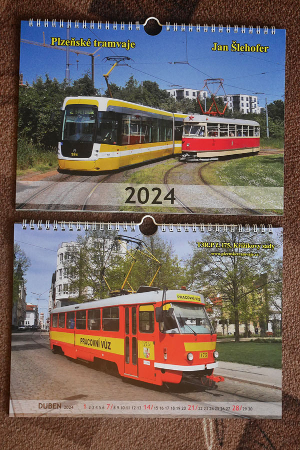 Kalendář Plzeňské tramvaje 2024