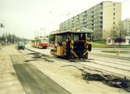 Gumotlačka u zastávky Křimická 14. 11. 1998 , foto: M. Klas