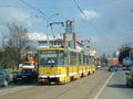 Vůz KT8D5 č. 288 na Koterovské třídě směr Hlavní nádraží ČD 6. 4. 2006