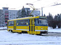 Vůz č. 244 na konečné Slovany, náměstí Milady Horákové 27. 1. 2007