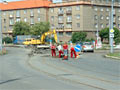 Rekonstrukce kolejového trojúhelníku před vozovnou 1. 7. 2006
