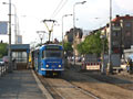 Souprava 260+265 projíždí zrušenou zastávkou Pod Záhorskem 30. 4. 2009