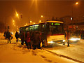 Autobus náhradní dopravy č. 423 u lékařské fakulty 1. 12. 2010