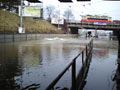 Zaplavený prostor před nádražím 23. 3. 2012, 
foto: K. Halma