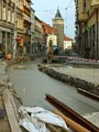 Rekonstrukce kolejiště v esíčku z Pražské ulice na náměstí Republiky 9. 9. 2014