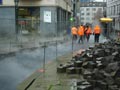 Oprava esíčka z náměstí do Zbrojnické ulice - podkladová vrstva asfaltu pod BKV paenly 18. 11. 2014