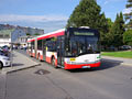 Autobus náhradní dopravy Solaris urbino 18 č. 523 v ulici Karla Steinera 29. 5. 2015