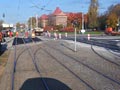 Oprava přejezdů TT na křižovatce Karlovarská - Lidická 31. 10. 2015