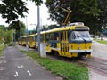 Odstavené záložní tramvaje v obratišti Malesicka 15. 8. 2016