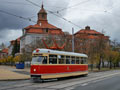 Historická T1 č. 121 na Mikulášském náměstí 27. 10. 2018