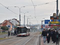 Autobus náhradní dopravy v zastávce ZOO 19. 10. 2023, foto: Z. Kresa