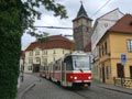 KT8D5-RN2P č. 297 projíždí Pražskou ulicí opačným směrem, než obvykle 21. 5. 2024