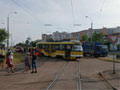 Vykolejený vůz 323 na Košutce, 29. 6. 2024, foto: FV