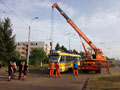 Vykolejený vůz 323 na Košutce, 29. 6. 2024, foto: FV