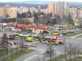 Vario LFR.S č. 342 po střetu s chodkyní v zastávce Plzeňka 16. 3. 2024