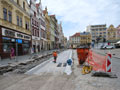 Betonová vana pro tramvajovou trať na náměstí Republiky 19. 6. 2024