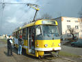 Jízda proti vandalům 23. 3. 2002 - zdobení tramvaje na Slovanské aleji