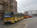 Konvoj přijíždí Pražskou ulicí do centra 27. 6. 2009