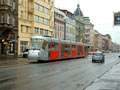 Tramvaj Škoda 14T č. na Klatovské třídě při zkušební jízdě 3 . 12. 2005