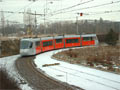 Tramvaj Škoda 14T v Modřanech 4. 2. 2006