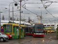 Škoda 15T na výjezdu z vozovny Slovany 11. 3. 2009